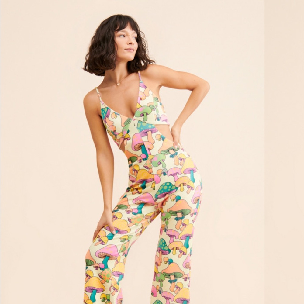 Love + Harmony Mushroom Jumpsuit — Size M